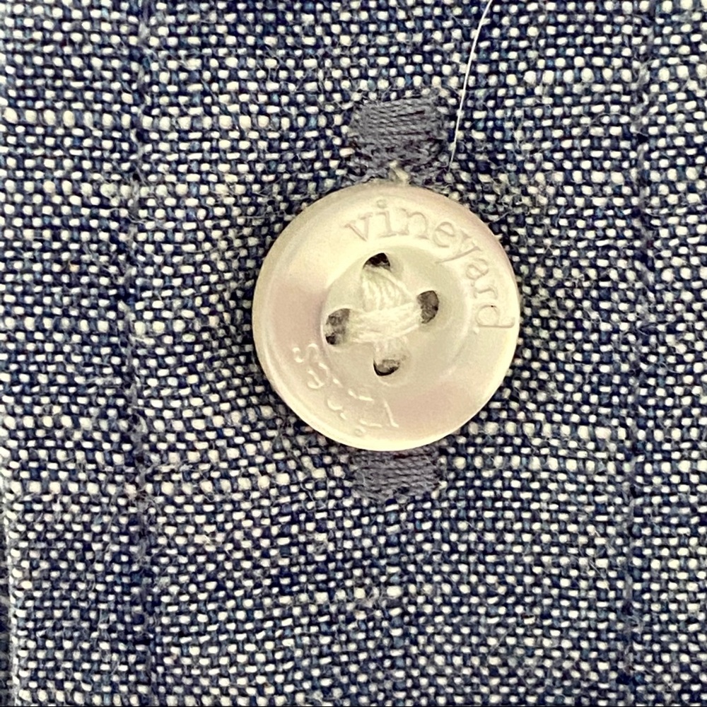 Vineyard Vines Chambray Slim fit Tucker Shirt XS - Picture 7 of 8